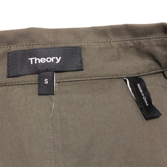 Theory Button-Up Peplum Top - Size S - Picture 5 of 9